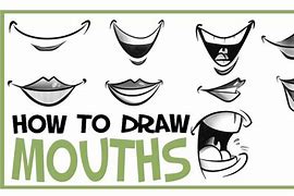 Image result for Cartoon Mouth Sketch