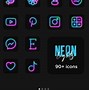 Image result for Neon iPhone Icons