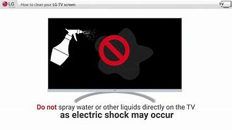 Image result for How to Clean Screen of LG TV