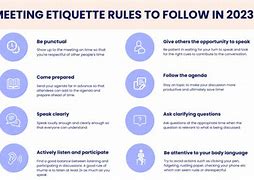 Image result for Meeting Etiquette Rules