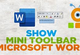 Image result for Mini Toolbar