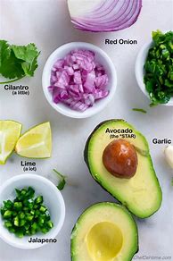 Image result for Guacamole Ingredients List