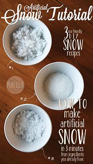 Image result for How Do You Make Fake Snow