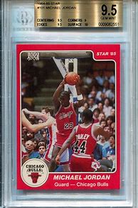 Image result for Magnified Michael Jordan Rookie Card
