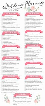 Image result for Free Printable Wedding to Do List