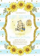Image result for Winnie the Pooh Baby Shower Card