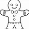 Image result for Gingerbread Boy Clip Art Black and White