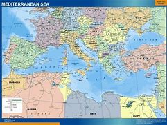 Image result for Mediterranean Sea in World Map