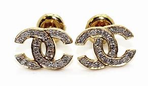 Image result for Chanel Logo Earrings