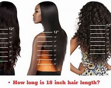 Image result for How Long Is 18 Inches of Hair