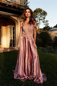 Image result for Rose Gold Satin Dress