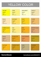 Image result for Yellow Color Names