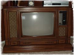 Image result for Old Wooden TV