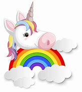 Image result for Rainbow with Unicorn Head