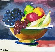 Image result for Acrylic Paint Fruit Bowl
