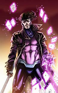 Image result for Gambit Art Comic Book