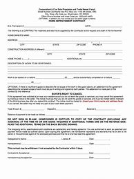 Image result for Home Improvement Contract Forms
