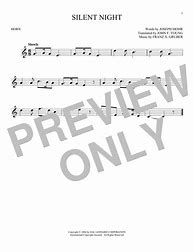 Image result for Silent Night French Horn Sheet Music