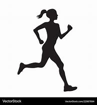 Image result for Silhouette of Different Women Running