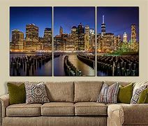 Image result for Large NYC Skyline Wall Art