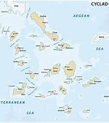 Image result for Cyclades Islands Map in English