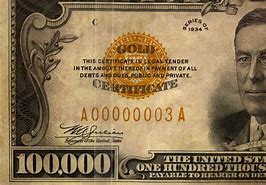 Image result for Wilson $100,000 Bill