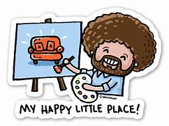 Image result for Bob Ross Cartoon