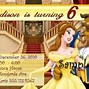 Image result for Beauty and the Beast Party Invitations