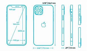 Image result for iPhone 12 Curved Size