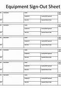 Image result for Parts Sign Out Sheet