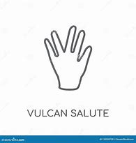 Image result for Vulcan Salute Clip Art Icon