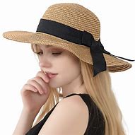 Image result for Girls Straw Beach Hat