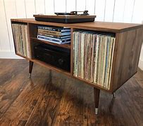 Image result for Turntable Stands Record Storage