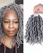 Image result for Crochet Braids Gray Hair