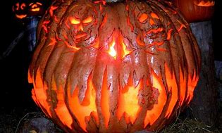 Image result for halloween monsters face pumpkin