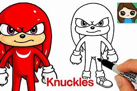 Image result for How to Draw Knuckles From Sonic