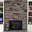 Image result for Stack Stone Fireplace