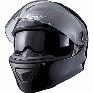 Image result for Black Motorcycle Helmet