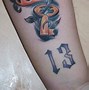 Image result for Letter 13 Tattoo