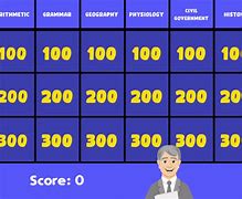 Image result for Jeopardy Quiz Game
