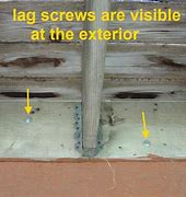 Image result for Lag Screws Holding a Ledger