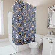 Image result for Spanish Tile Shower Curtain