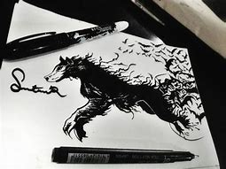 Image result for Wolf and Bat Drawing