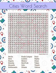 Image result for City Word Search Puzzles