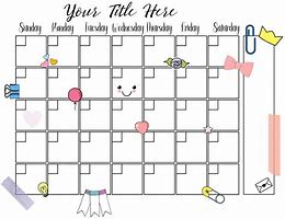 Image result for Cute Daily Planner with Calendar Template