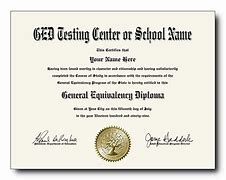 Image result for GED Certification Certificate