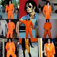 Image result for Michael Jackson Orange Jumpsuit