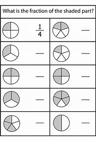 Image result for Fractions of Shapes Worksheet