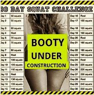 Image result for Free Printable 30-Day Squat Challenge
