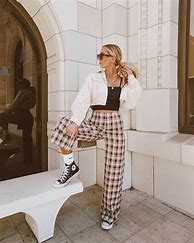 Image result for Checkered Pants Outfit